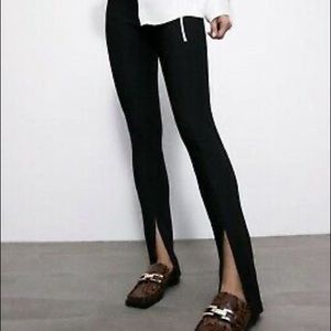 Zara Slit Ribbed Leggings